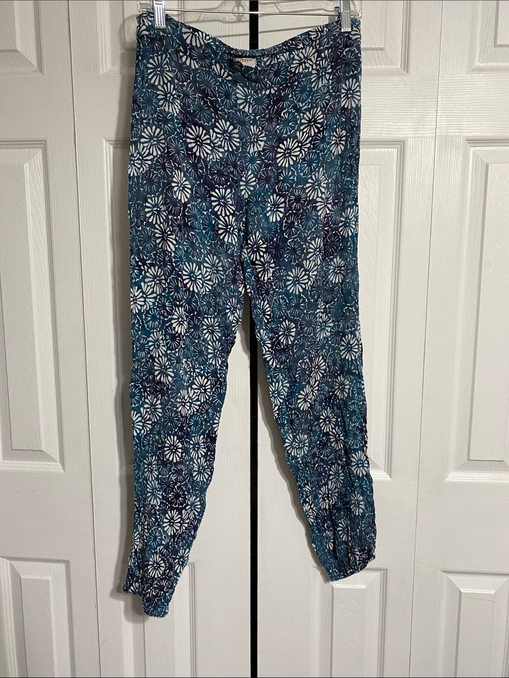 Yireh gauze casual floral lightweight boho pants size LARGE